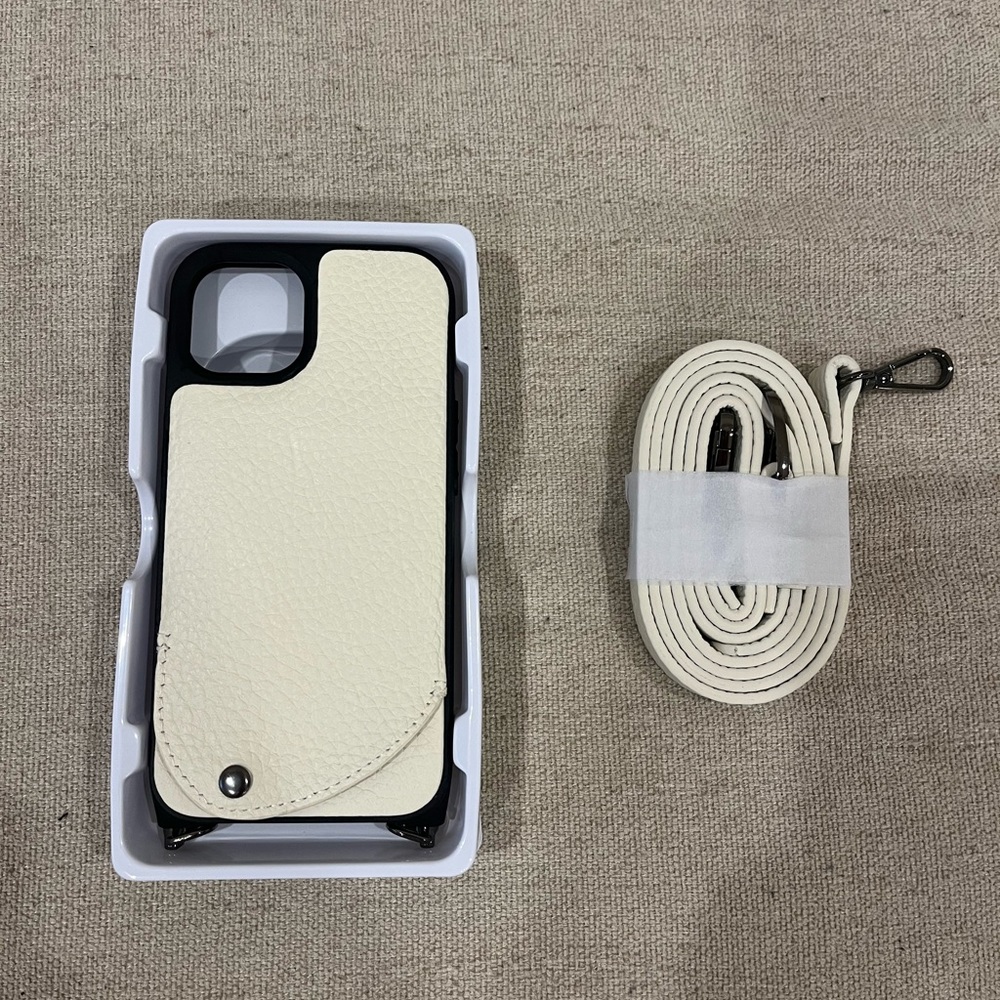 iPhone 13 Napa crossbody strap case